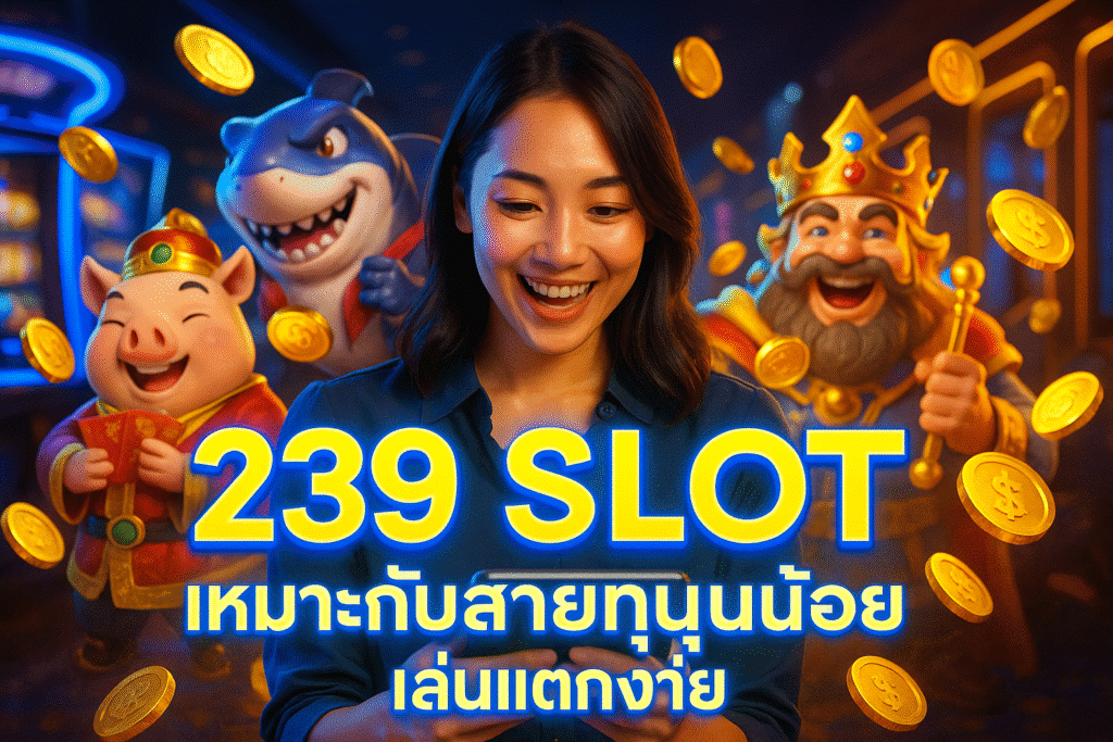 239 SLOT เหมาะกับสายทุนน้อย เล่นแตกง่าย